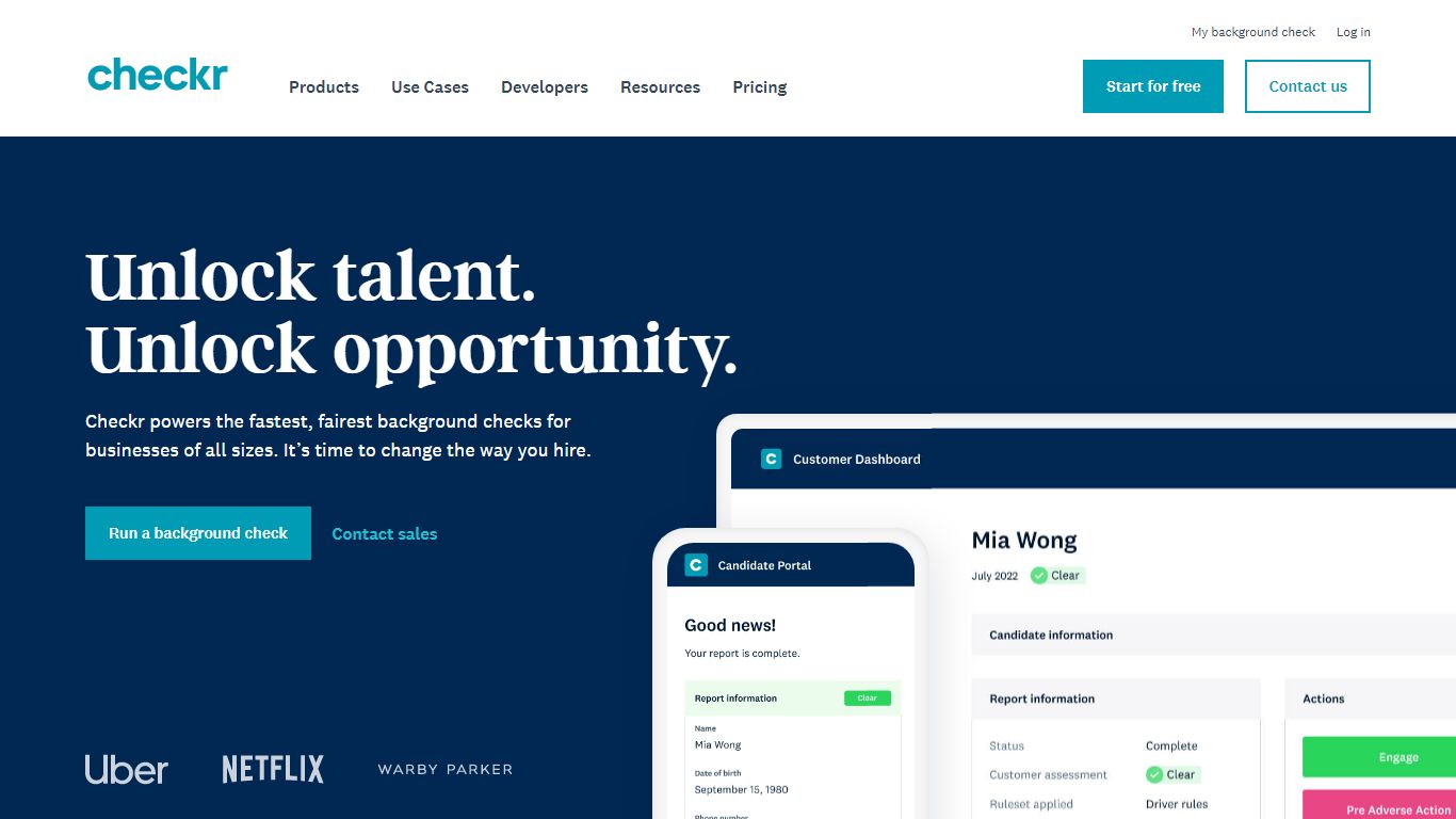 Checkr – Employee Background Screening for Companies